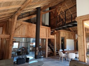 création d'une passerelle look industrie en acier patiné