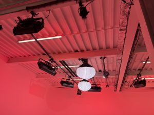 Suspente d'éclairage d'un studio photo