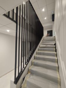 Garde corps acier laqué