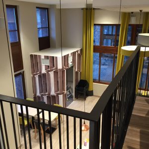 Garde corps en acier peint