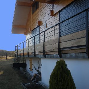 Garde corps en acier.