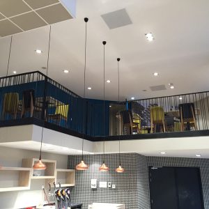 Garde corps en acier peint