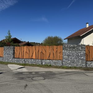 Clôture en corten Clôture en corten